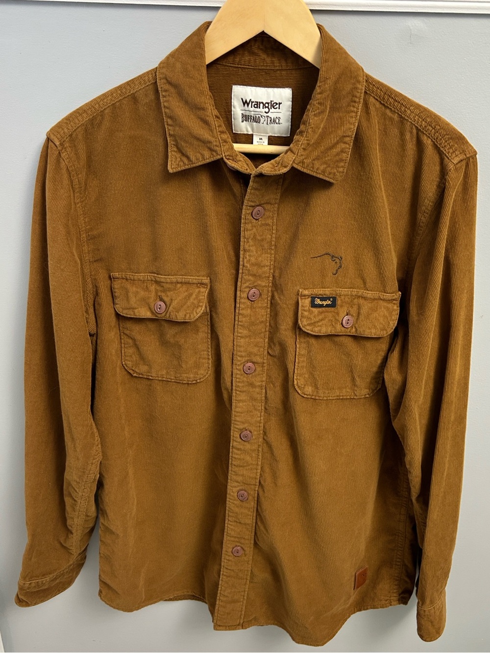 Wrangler x Buffalo Trace Collaboration Corduroy Long Sleeve Shirt Medium